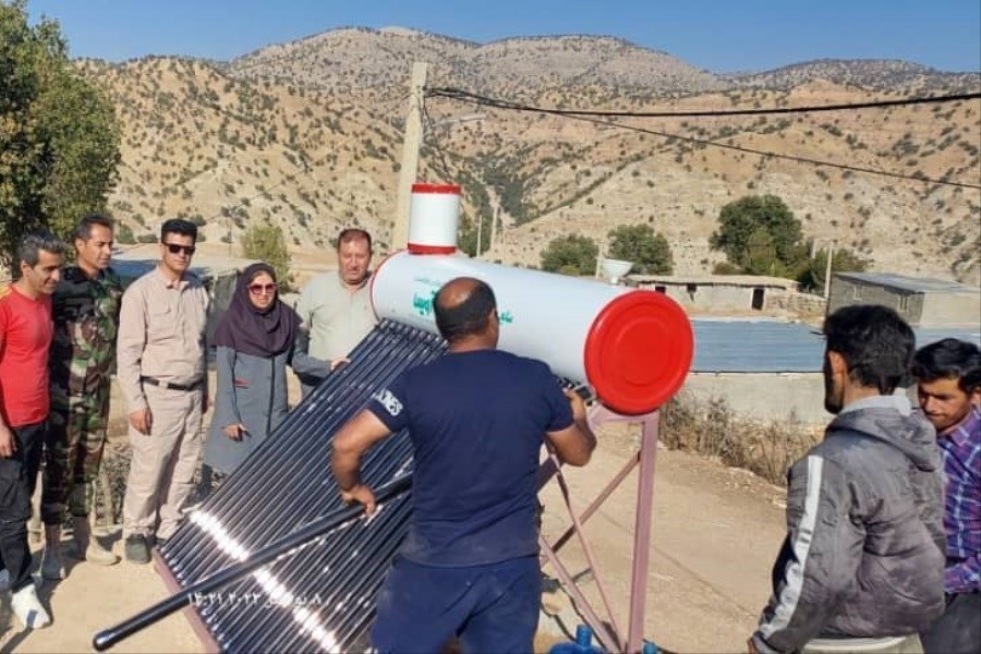۲۹ آبگرمکن خورشیدی در اراضی جنگلی فارس نصب و راه اندازی شد