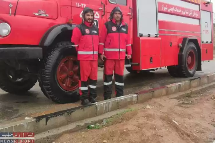 بارش باران و آمادگی کامل نیروهای آتش نشانی